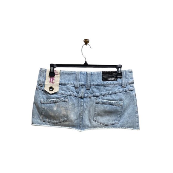 Insight 51 Micro Mini Skirt Blue Size XL Y2K - Picture 10 of 12